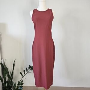 Lululemon 8 Brunch and Back Elegant Sleeveless Pink Dress